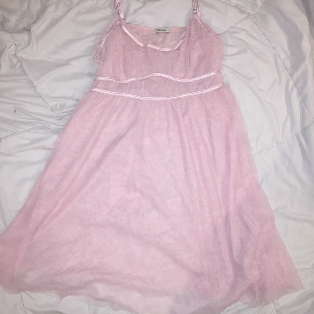 💕VINTAGE Vera Wang bubblegum pink mesh nighty💕